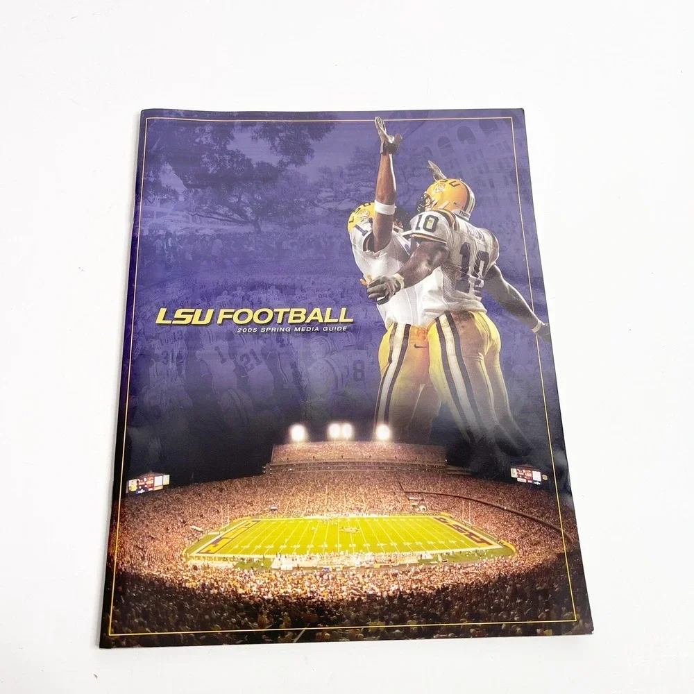 LSU Tigers Football Spring 2005 Media Guide Les‎ Miles Stats Player Profiles